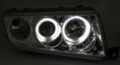 Φανάρια εμπρός angel eyes για Skoda Fabia (1999-2007) , μαύρα , χωρίς λάμπες (Η7) - σετ 2τμχ. € 311,9