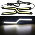 Universal led φώτα COB 18CM 12W - μαύρο κελυφος - 2τμχ. € 14,9