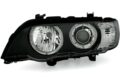 Φανάρια εμπρός angel eyes για BMW X5 E53 (1999-2003) - μαύρα , χωρίς λάμπες (Η7) - σετ 2τμχ. € 410,9