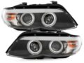 Φανάρια εμπρός angel eyes για BMW X5 (2003-2007) - black , με λάμπες (Η1) - σετ 2τμχ. € 631,7