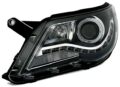 Φανάρια εμπρός led/angel eyes για Vw Tiguan (2007-2011) , μαύρα , με λάμπες (Η1) - σετ 2τμχ. € 451,1