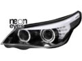 Φανάρια εμπρός angel eyes led για BMW E60 (2003-2007) - F10-Look , χωρίς λάμπες (Η7) - σετ 2τμχ. € 919,7