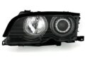 Φανάρια εμπρός angel eyes για BMW E46 sedan (2001-2005) - μαύρα με CCFL , χωρίς λάμπες (Η7) - σετ 2τμχ. € 460,1