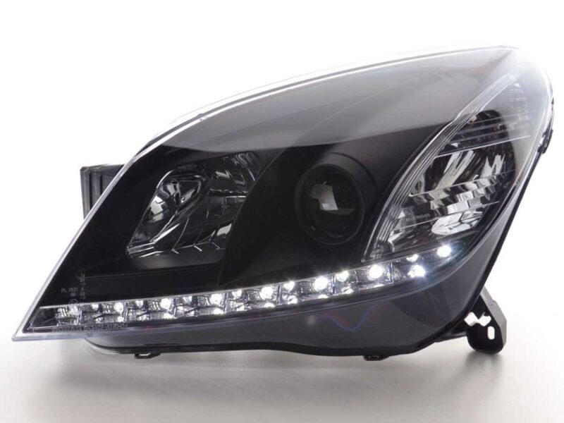 Φανάρια εμπρός led για Opel Astra H (2004-2009) - black , με λάμπες (Η1) - σετ 2τμχ. € 481,7