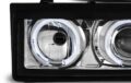 Φανάρια εμπρός angel eyes για Vw Corrado - chrome , χωρίς λάμπες (Η7) - σετ 2τμχ. € 436,9