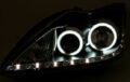 Φανάρια εμπρός led angel eyes για Ford Focus (2008-2011) - chrome , με λάμπες (Η1) - σετ 2τμχ. € 451,1