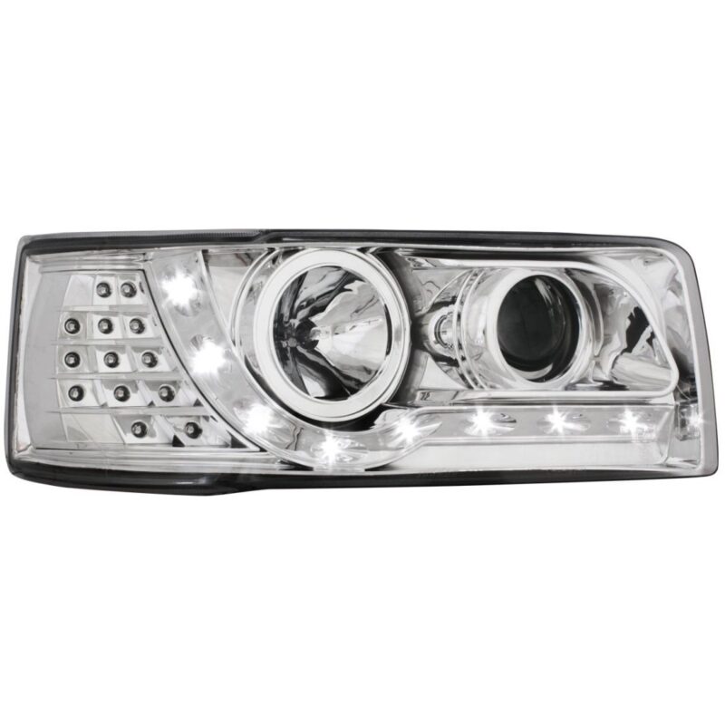 Φανάρια εμπρός led για Vw Transporter T4 (1990-2003) , chrome , με λάμπες (Η1) - σετ 2τμχ. € 337,1