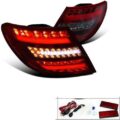 Πίσω φανάρια led για Mercedes C-CLASS W204 (2007-2011) - μαύρα - σετ 2τμχ. € 481,7