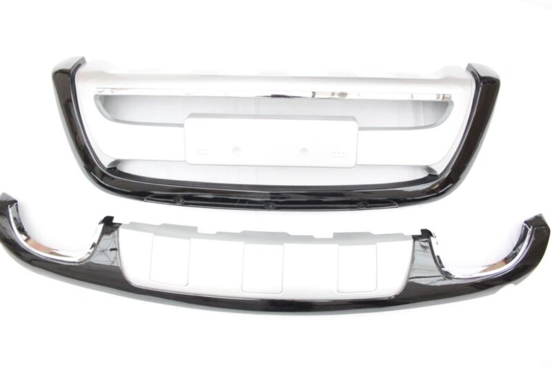 Εμπρόσθιο bull - bar και πίσω roll - bar για Hyundai Santa Fe (2010-2012) - ασημένια € 401,9