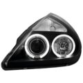 Φανάρια εμπρός angel eyes για Ford Ka (1996-2008) , μαύρα , με λάμπες (Η1) - σετ 2τμχ. € 247,1