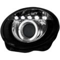 Φανάρια εμπρός led angel eyes για Fiat 500 (2007+) - μαύρα , με λάμπες (Η1) - σετ 2τμχ. € 353,9