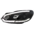 Φανάρια εμπρός led για Vw Golf 6 με DRL , με λάμπες (Η1) - σετ 2τμχ. € 706,7