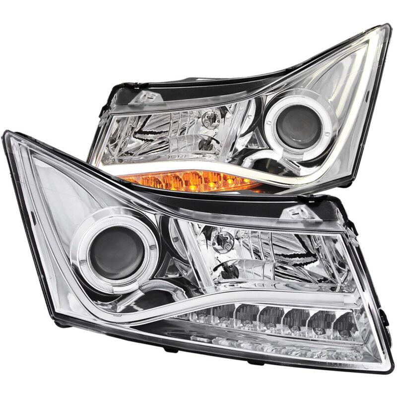 Φανάρια εμπρός led lightbar design για Chevrolet Cruze (2009-2012) - chrome , με λάμπες (Η1) - σετ 2τμχ. € 589,7