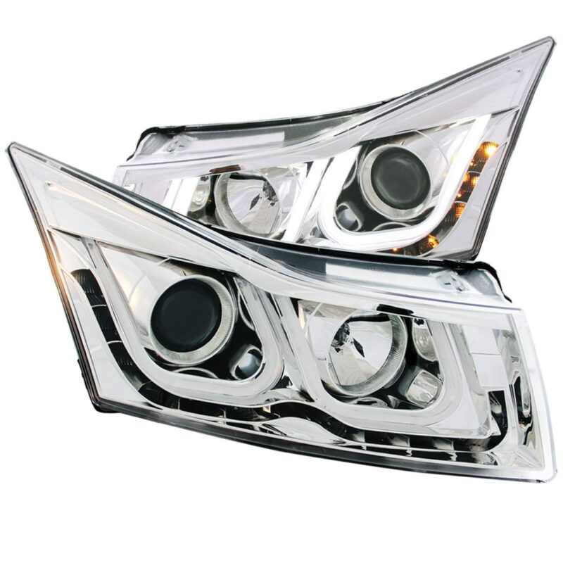 Φανάρια εμπρός led για Chevrolet Cruze (2009-2012) - chrome , με λάμπες (Η1) - σετ 2τμχ. € 601,7