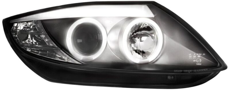 Φανάρια εμπρός angel eyes για BMW Z4 (2003-2009) - CCFL , μαύρα , με λάμπες (Η1) - σετ 2τμχ. € 595,7