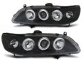 Φανάρια εμπρός angel eyes για Honda Accord (1998-2002) USA , μαύρα , με λάμπες (Η1) - σετ 2τμχ. € 241,1