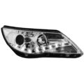 Φανάρια εμπρός led για Vw Tiguan (2007-2011) , chrome , με λάμπες (Η1) - σετ 2τμχ. € 571,7