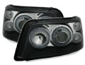 Φανάρια εμπρός angel eyes για Vw Transporter T5 (2003-2009) - μαύρα , χωρίς λάμπες (Η7) - σετ 2τμχ. € 327,5