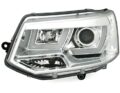 Φανάρια εμπρός led για Vw Transporter T5 (2003-2009) - chrome , με λάμπες (Η1) - σετ 2τμχ. € 601,1