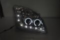 Φανάρια εμπρός led / angel eyes για Toyota Land Cruiser 120 (2003-2009) - chrome , με λάμπες (Η1) - σετ 2τμχ. € 373,1