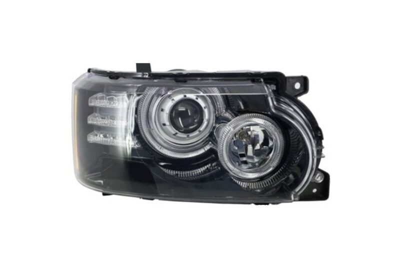 Φανάρια εμπρός led angel eyes για Land Rover Vogue ((2002-2009) - μαύρα , με λάμπες (Η1) - σετ 2τμχ. € 1.382,3