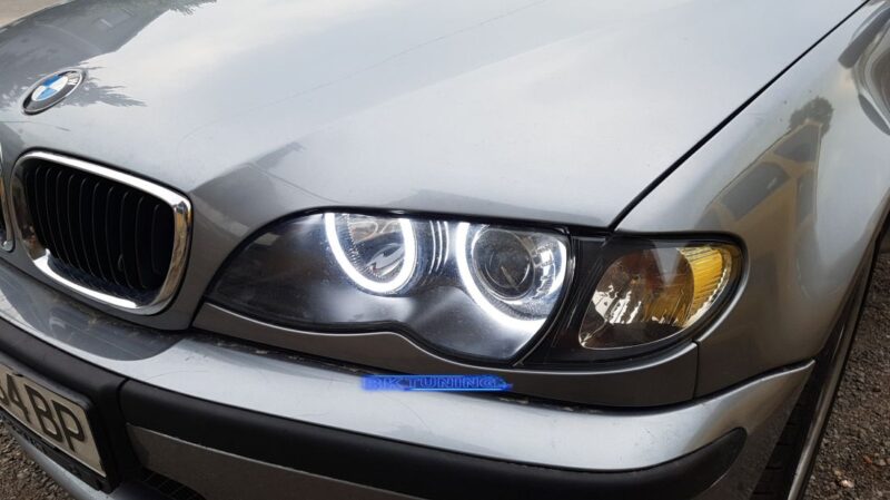 Δαχτυλίδια angel eyes για BMW E46 coupe (1998-2003) / BMW E46 Sedan, Combi (1998-2005) - lightbar design - Λευκό χρώμα € 58,1