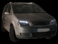 Φανάρια εμπρός led για Vw Touran / Caddy (2003-2006) , μαύρα , με λάμπες (Η1) - σετ 2τμχ. € 460,1