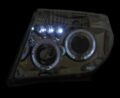 Φανάρια εμπρός led angel eyes για Nissan Navara / Pathfinder (2005-2009) - chrome , με λάμπες (Η1) - σετ 2τμχ. € 310,1