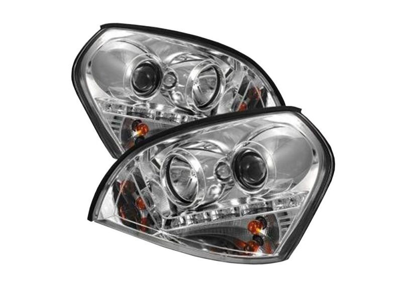 Φανάρια εμπρός led για Hyundai Tucson (2004+) - chrome , με λάμπες (Η1) - σετ 2τμχ. € 379,1