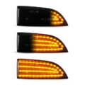 Τρεχούμενα led φλας για καθρέφτες για Renault Scenic (2009-2015), Megance (2008-2015), Fluence, Latitude, Safrane (2009-2015) - φιμέ με τρεχούμενο φλας - σετ 2τμχ. € 49,1