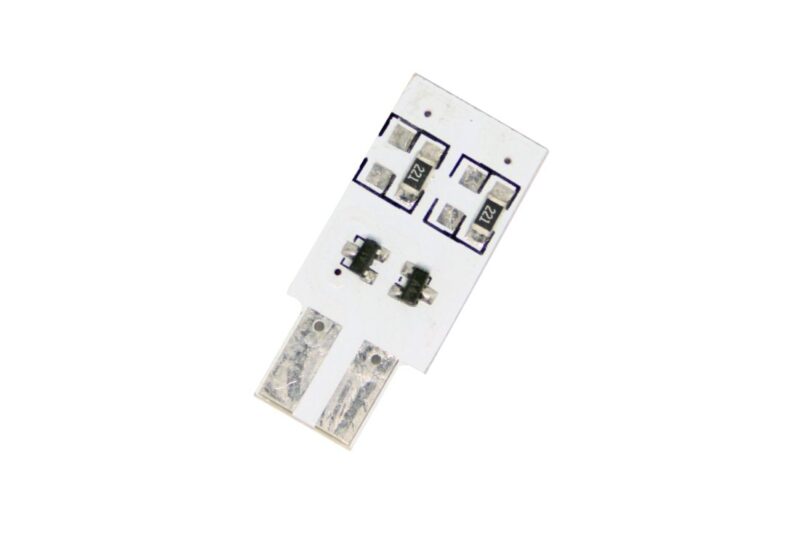 Led λάμπα τύπου Τ10 με 4 SMD led από τη μία πλευρά - 1τμχ. € 4,1