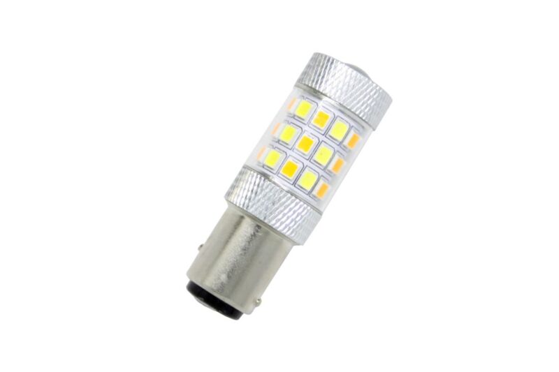 Led λάμπα BAY15D με 42 led και προτζέκτορα - συνδυαστική για φλας και φώτα ημέρας - 1τμχ. € 16,1