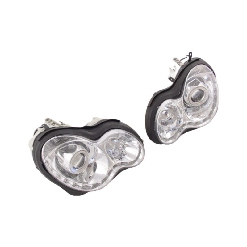 Φανάρια εμπρός led για Mercedes C-CLASS W203 (2000-2004) , με λάμπες (Η1) - σετ 2τμχ. € 331,1