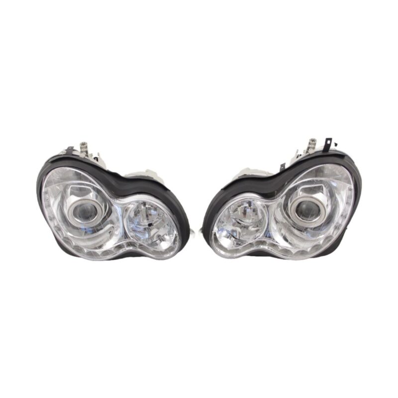 Φανάρια εμπρός led για Mercedes C-CLASS W203 (2000-2004) , με λάμπες (Η1) - σετ 2τμχ. € 331,1