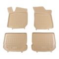 Λαστιχένια πατάκια Rezaw Plast για Wv Golf 4 / Wv Bora / VW Beetle / VW Jetta / Skoda Octavia 1 (1997-2010) / Seat Leon και Toledo (1999-2005) - τύπου σκαφάκι - μπεζ - 4τμχ. € 94,4