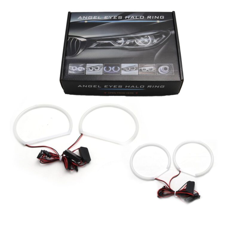 Δαχτυλίδια angel eyes για BMW X5 E53 (1999-2007) led - με επικάλυψη ματ - Λευκό χρώμα € 67,1