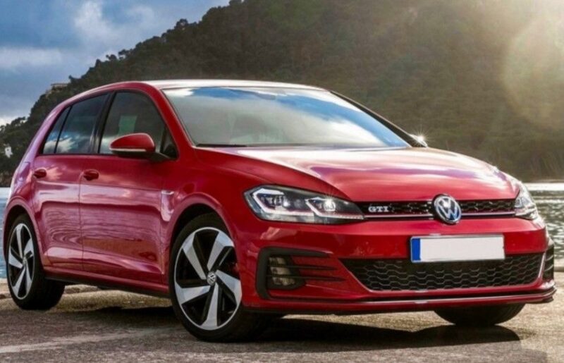 Προφυλακτήρας εμπρός για Vw Golf 7 - GTI Design με μάσκα, με led προβολάκια € 1.049,9