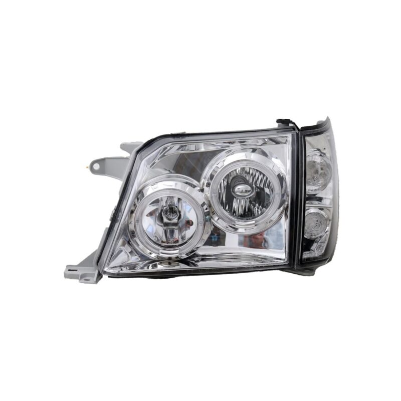 Φανάρια εμπρός angel eyes για Toyota Land Cruiser FJ90 (1996-2003) - chrome , με λάμπες (Η1) - σετ 2τμχ. € 265,1