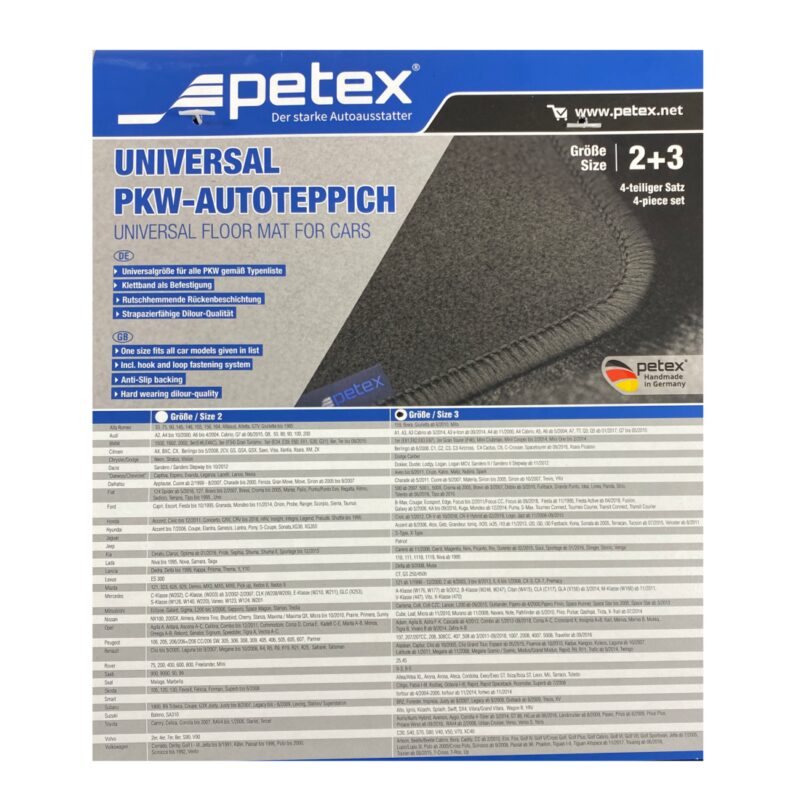 Πατάκια μοκέτα universal Petex - 4τμχ. € 48,7