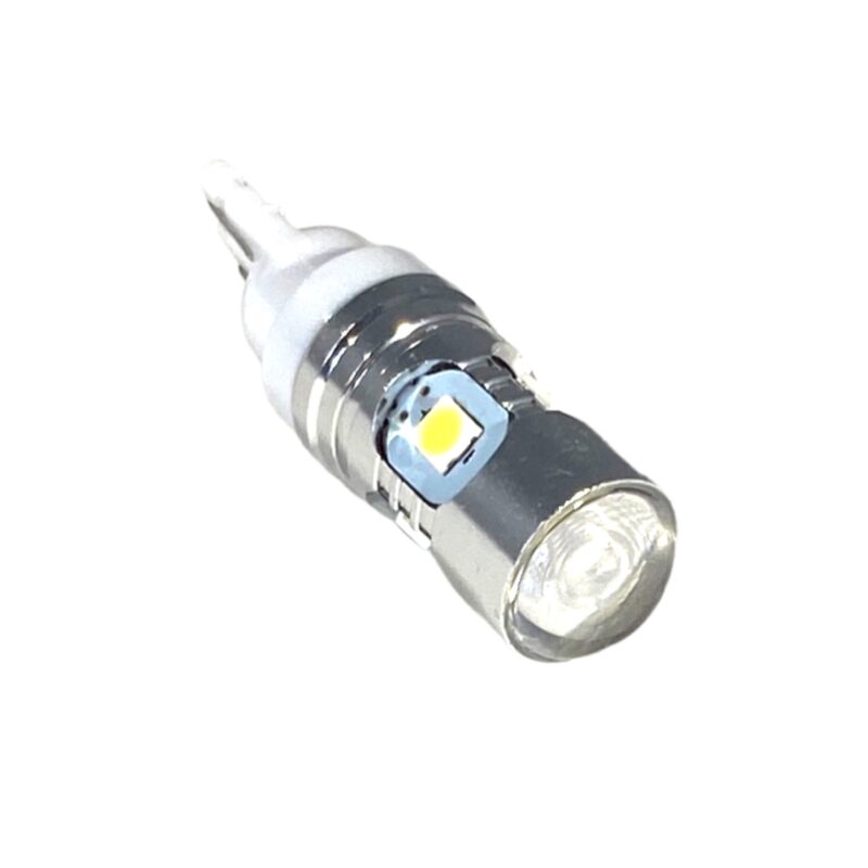 Led λάμπα T10 με 5 led 3030 και προτζέκτορα - 1τμχ. € 7,7