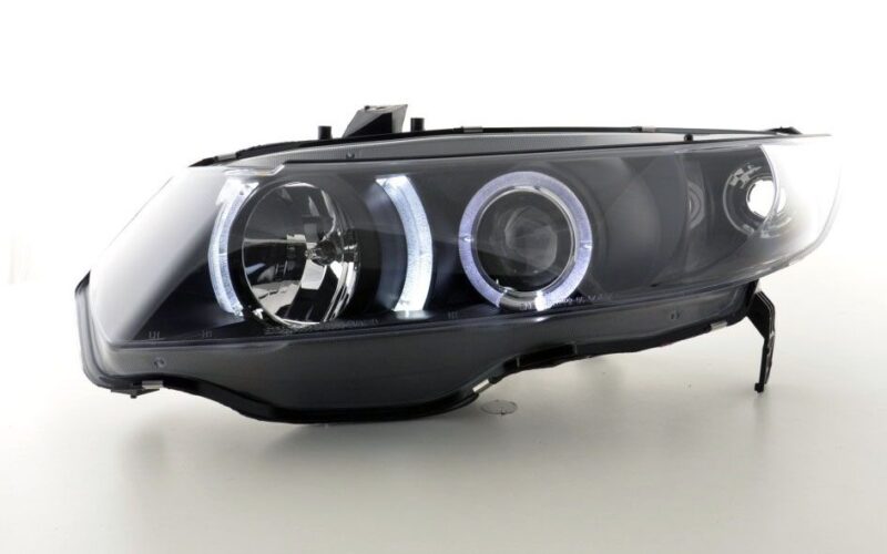 Φανάρια εμπρός angel eyes για Honda Civic coupe (2006+) , χωρίς λάμπες (Η7) - σετ 2τμχ. € 290,3