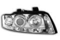 Φανάρια εμπρός angel eyes για Audi A4 (2001-2004) - chrome , χωρίς λάμπες (Η7) - σετ 2τμχ. € 269,3