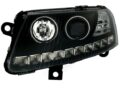 Φανάρια εμπρός angel eyes led Dayline για Audi A6 (2004-2008) - μαύρα , με λάμπες (Η1) - σετ 2τμχ. € 493,7