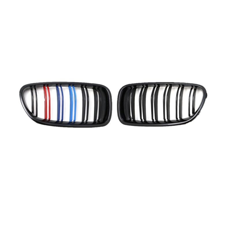 Καρδιές μάσκας για BMW F10 / F11 (2010+) με διπλή γρίλια - tri color - 2τμχ. € 95,9