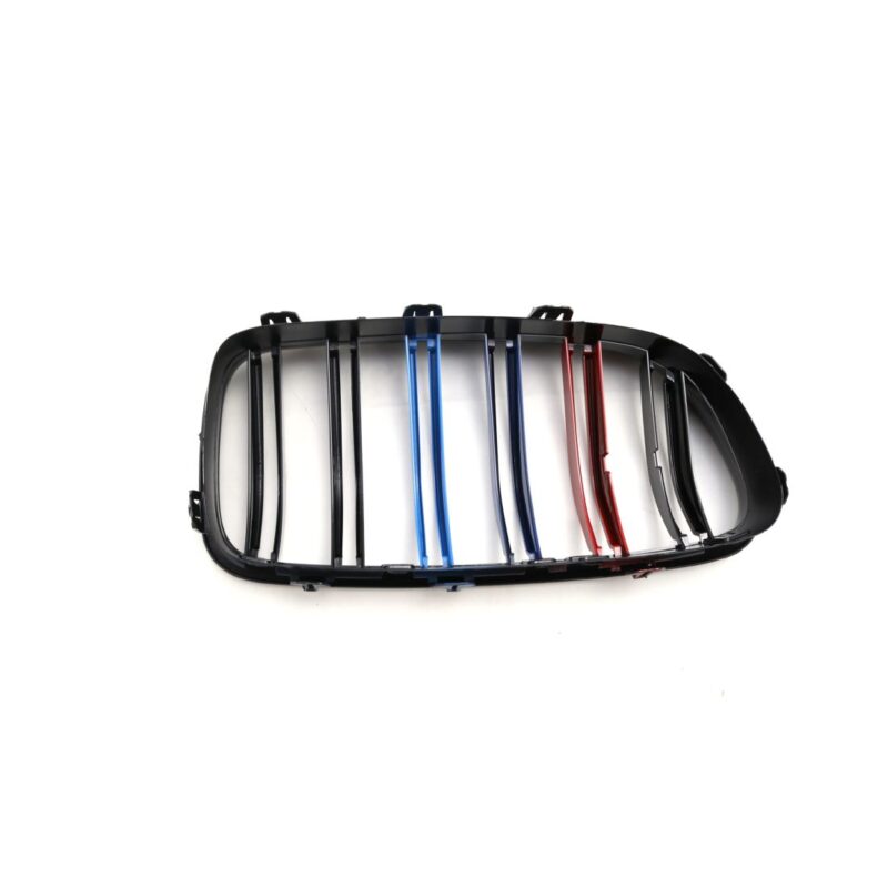 Καρδιές μάσκας για BMW F10 / F11 (2010+) με διπλή γρίλια - tri color - 2τμχ. € 95,9