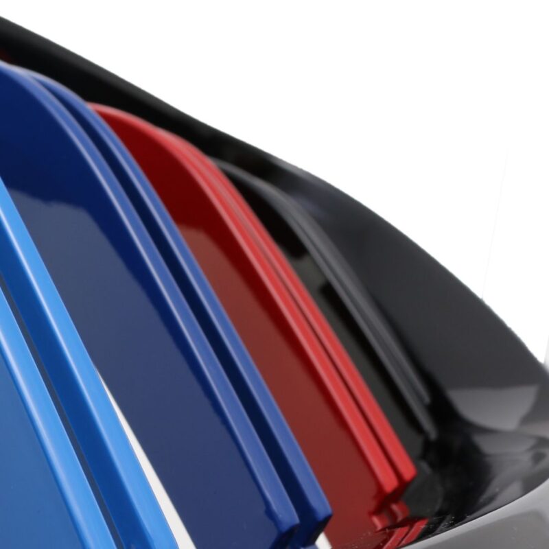 Καρδιές μάσκας για BMW F10 / F11 (2010+) με διπλή γρίλια - tri color - 2τμχ. € 95,9