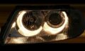 Φανάρια εμπρός angel eyes για Vw Passat B5.5 (2001-2005) - chrome , χωρίς λάμπες (Η7) - σετ 2τμχ.