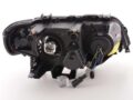 Φανάρια εμπρός angel eyes για BMW X5 E53 (1999-2003) - μαύρα , χωρίς λάμπες (Η7) - σετ 2τμχ.
