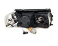 Φανάρια εμπρός για Vw Passat 3Β/B5 (1997-2000) - μαύρα , με λάμπες (Η7) - σετ 2τμχ.