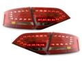 Πίσω φανάρια led για Audi A4 sedan (2007+) - κόκκινα / χρωμίου - σετ 2τμχ.